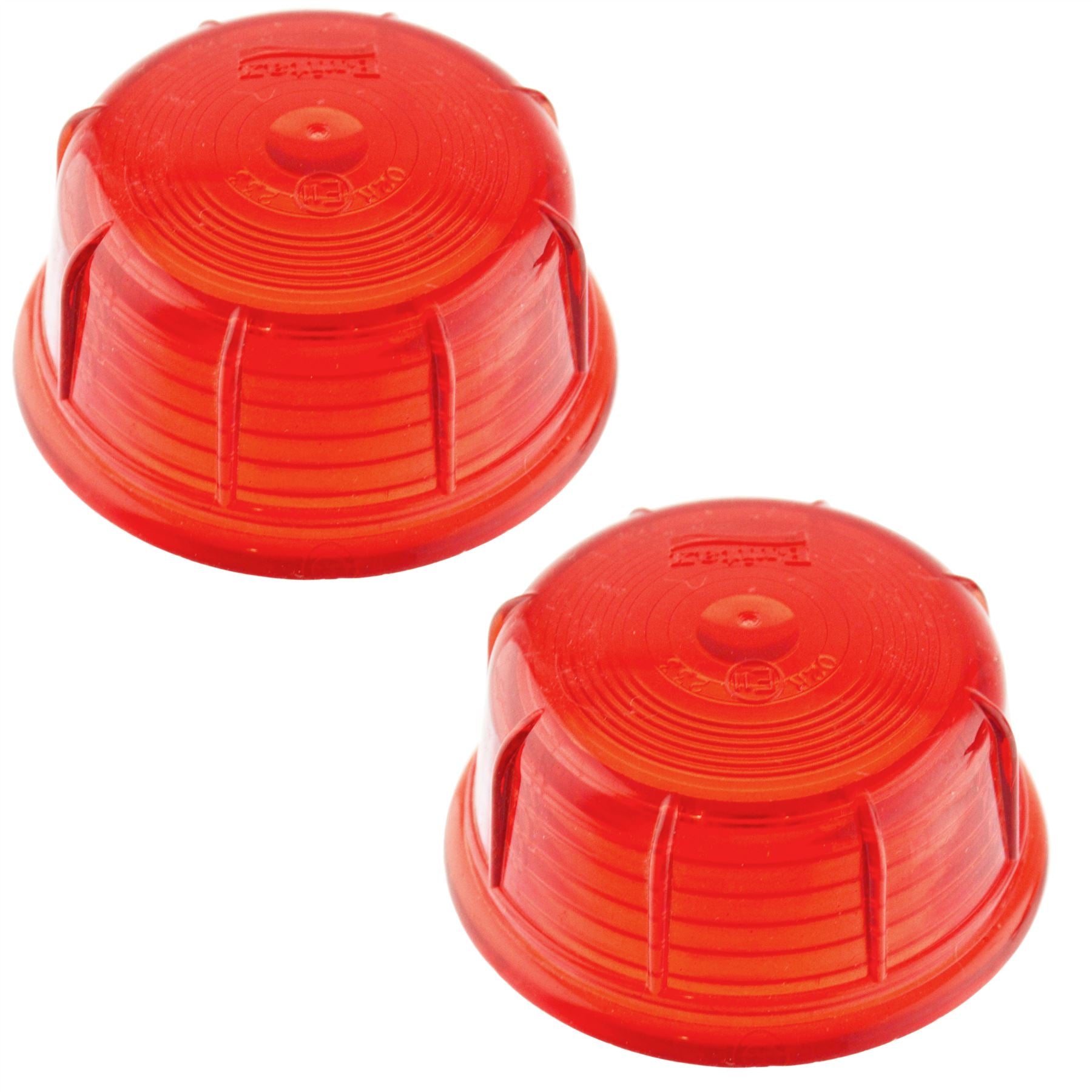 Britax Side Marker Replacement Lens RED Outline Light Lamp PAIR TR201
