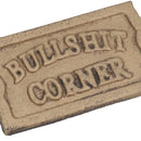 Bullsh*t Corner Cast Iron Sign Plaque Door Wall House Home Gate Garden Humor