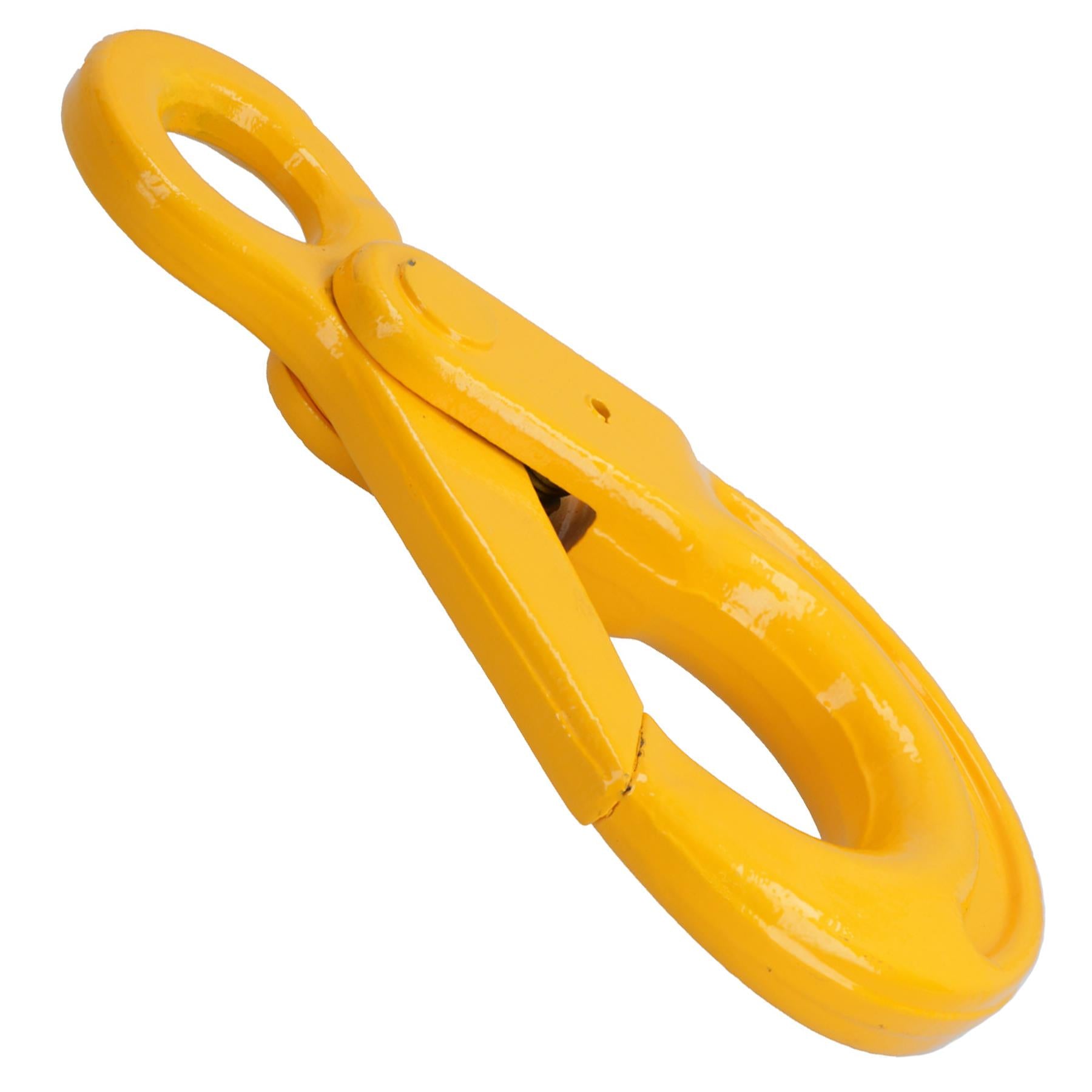 Lifting Eye Locking Auto Lock Sling Chain Hook 2.0 - 8.0 Ton For 7 – 16mm Chains