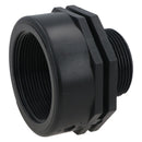 Polypropylene PP Threaded Reducing Socket Female – Male 2in – 1-1/2in BSP
