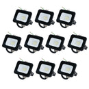 10 Watt LED Mini Floodlight Garden Lighting 800 Lumens IP65 + Mounting Bracket