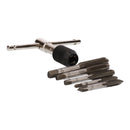 6pc Tap Wrench T Bar Handle M6 - M12 Thread Repair Re-Thread Cutter Metric