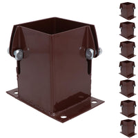 Flush Fit Fence Post Bolt Down Shoe Holder Support Clamp 75mm or 100mm