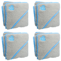 Blue Super Soft Puppy Small Dog Pocket Blanket Snuggle Blanket 60x60cm 4PK