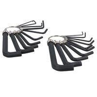 20pc Metric & Imperial AF Allen Key Hex Key Allan Wrench Keys On Ring