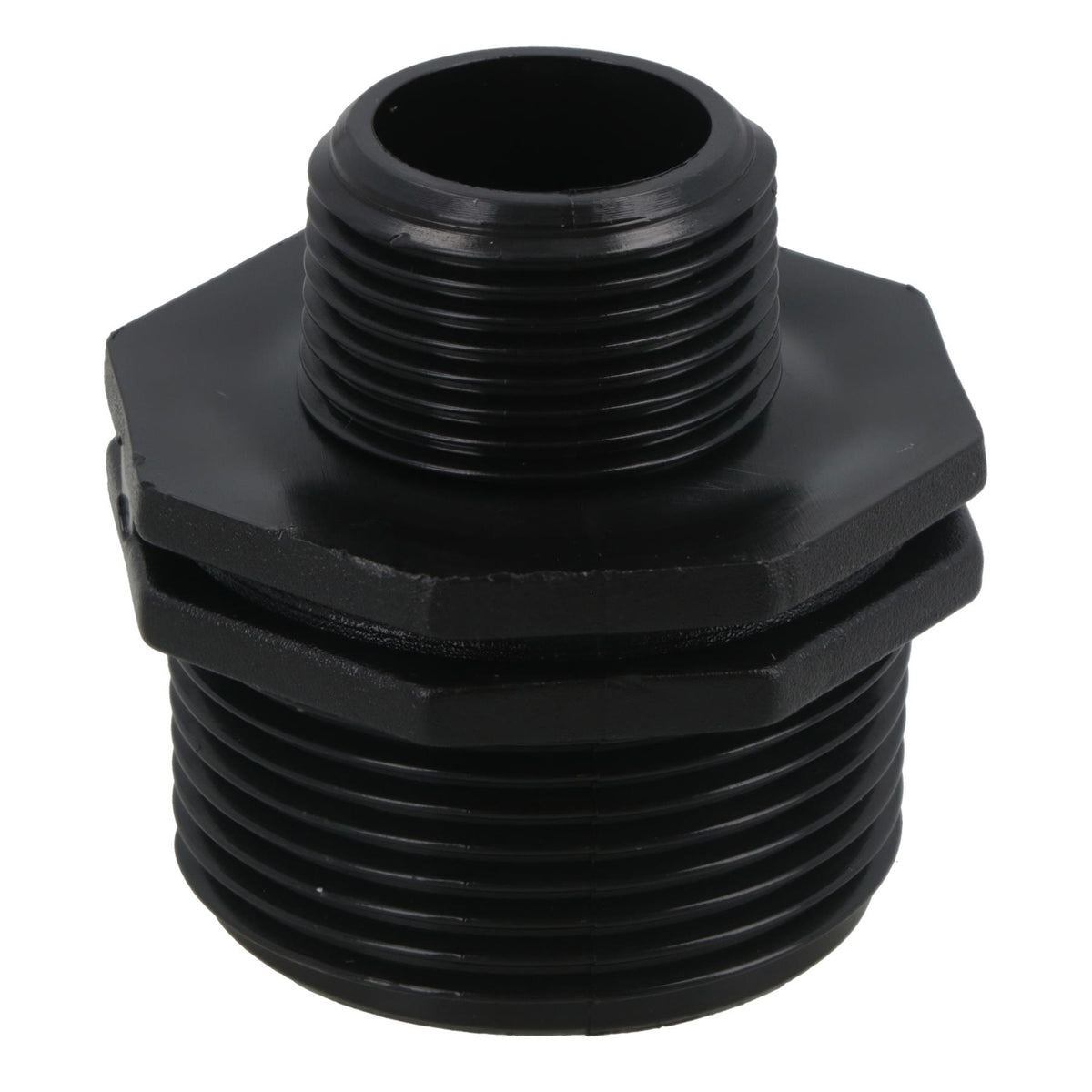 Polypropylene PP Male Threaded Pipe Reducing Nipple 1-1/2in x 1in BSP