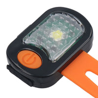 Orange Flashing Safety Waterproof Rectangle USB Blinker Light Night Dog Walk