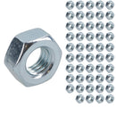 M6 x 1.0mm Hex Full Nut Fastener Hexagonal Metric Nuts Grade 8 Zinc Plated