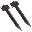 Garden Single Sleeper Straight Support Spike Stake Powder Coated 440mm