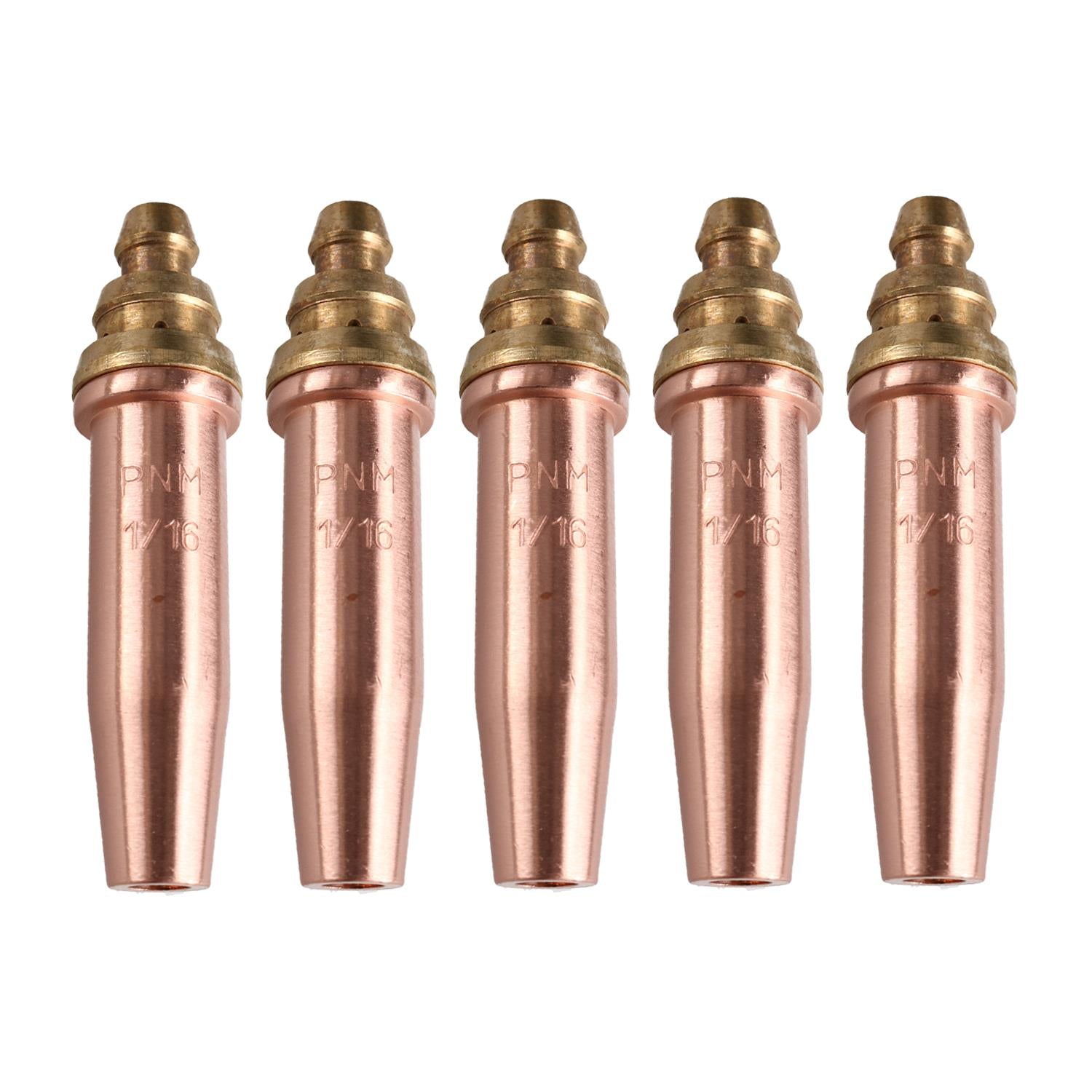 PNM Oxy Propane Gas Cutting Nozzle Tip Standard length 1/16" 10-75mm 5pk