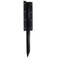 Garden Double Sleeper Straight Support Spike Stake Powder Coated 670mm