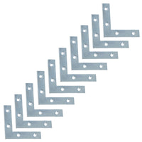 Corner Mending Plates Flat L Shape Fixing Brackets 75mm x 75mm x 12mm