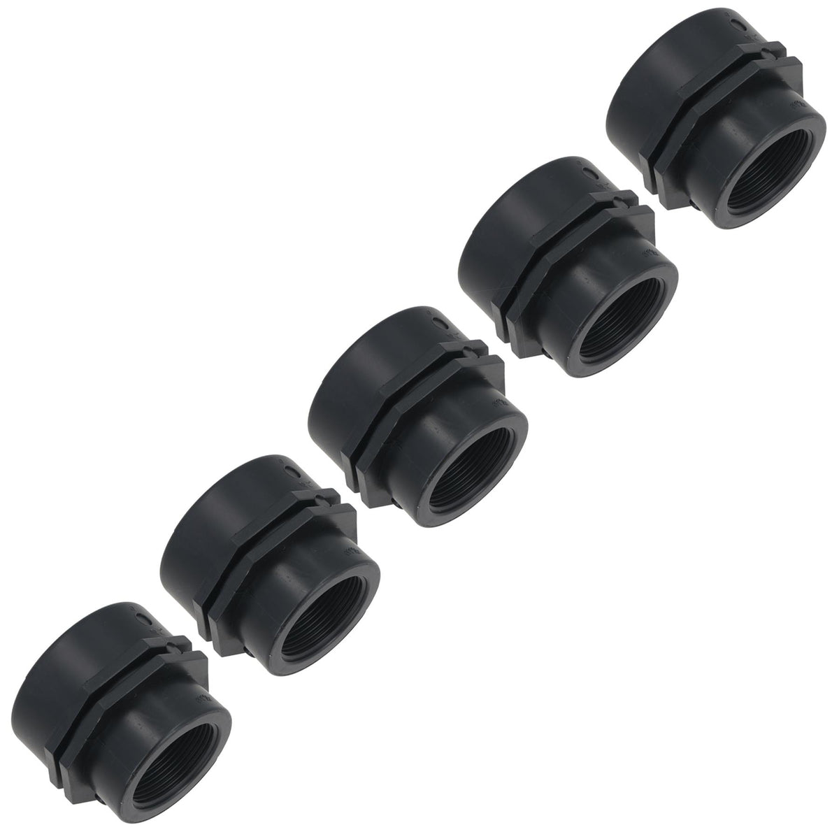 Polypropylene PP Female Threaded Pipe Reducing Socket 2in – 1-1/2in BSP