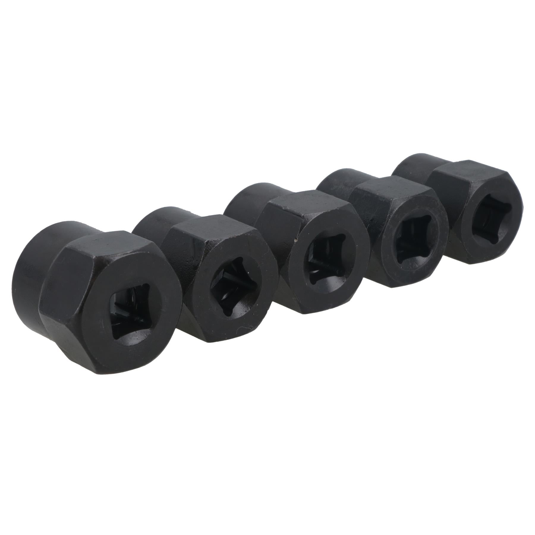 Lot de 5 douilles d'extraction pour écrous de boulons endommagés, entraînement 14 mm - 19 mm, 3/8"