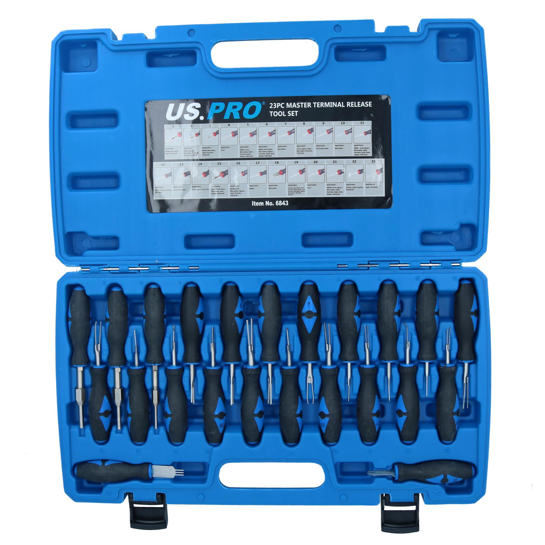Master Universal Terminal Release Removal Remover Tool Set 23pc Bergen
