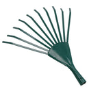 Garden Lawn Rake Replacement Head 10 Tooth Leaf Leaves Grass Yard Green
