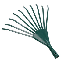 Garden Lawn Rake Replacement Head 10 Tooth Leaf Leaves Grass Yard Green
