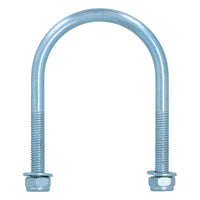 M8 Round Bend U Bolt 60mm x 90mm Width x Length Pipe Clamp Fixing