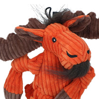 Small Moose Knottie Plush Durable Multi Squeaky Dog Puppy Toy 10x12x21cm