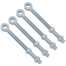 Swing Gate Long Eye Bolts Hinge + Nuts Adjustable Zinc Plated 12mm – 24mm