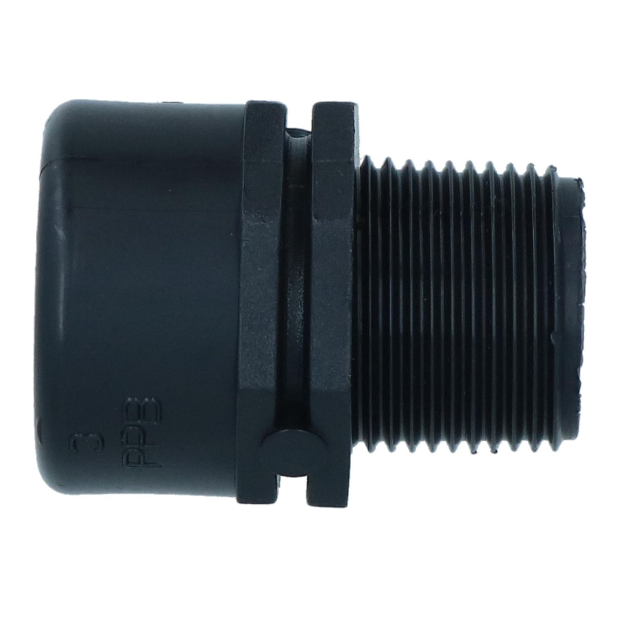 Polypropylene PP Threaded Reducing Socket Female – Male 3/4in – 1/2in BSP