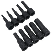 Metric MM Impact Impacted Allen hex Key Sockets Extra Long 5mm – 19mm 10pc