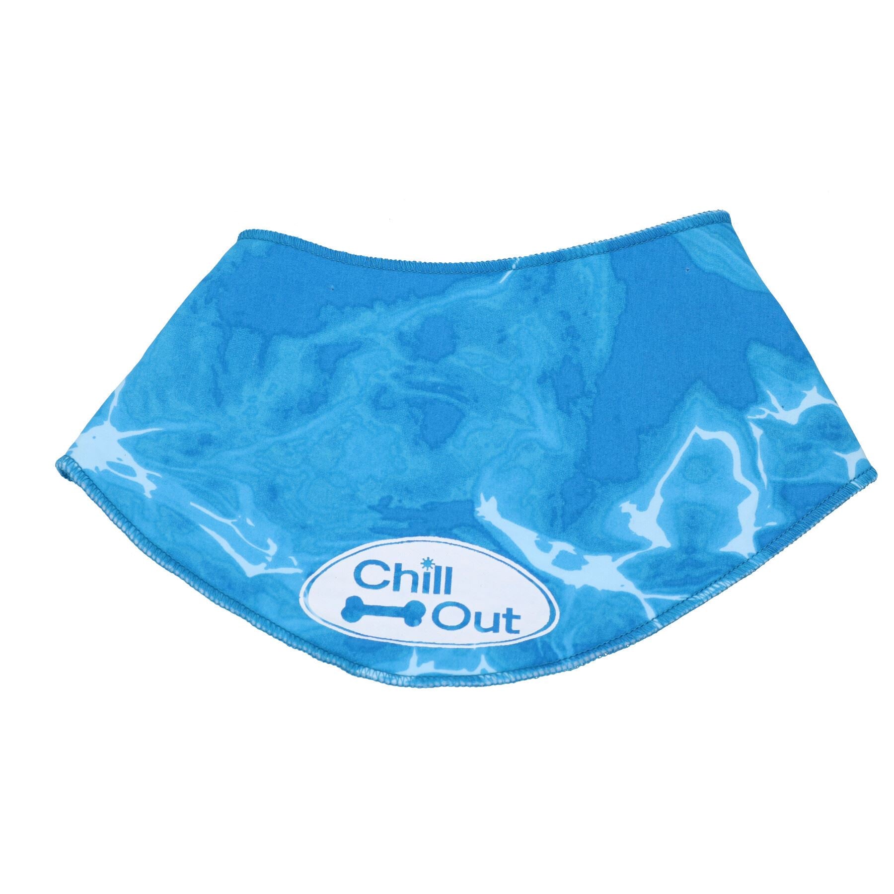 Chillout Cooling Cool Hunde-Halstuch, Eis-Bandana, Wärmelinderung, große Halsgröße, 44–52 cm