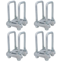 8 U Bolts And 4 Base Plate For Ifor Williams Trailers Twin Parabolic Leaf Springs