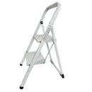 Foldable 2 Tread Step Ladder Non Slip Portable Stepladder Safety Steel Steps