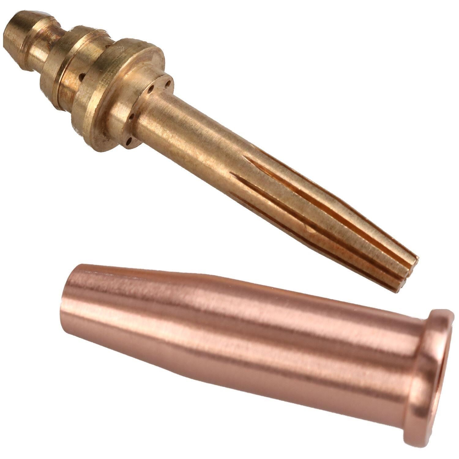 PNM Oxy Propane Gas Cutting Nozzle Tip Standard length 1/16" 10-75mm 2pk