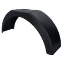 4 x 14 Inch Plastic Trailer Mudguard Wheel Arch Wing Fender + 12 x Fixing Brackets