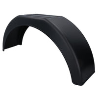 4 x 14 Inch Plastic Trailer Mudguard Wheel Arch Wing Fender + 12 x Fixing Brackets