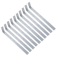 Horizontal Heavy Duty X Restraint Strap 600mm Length 100mm Bend Galvanised