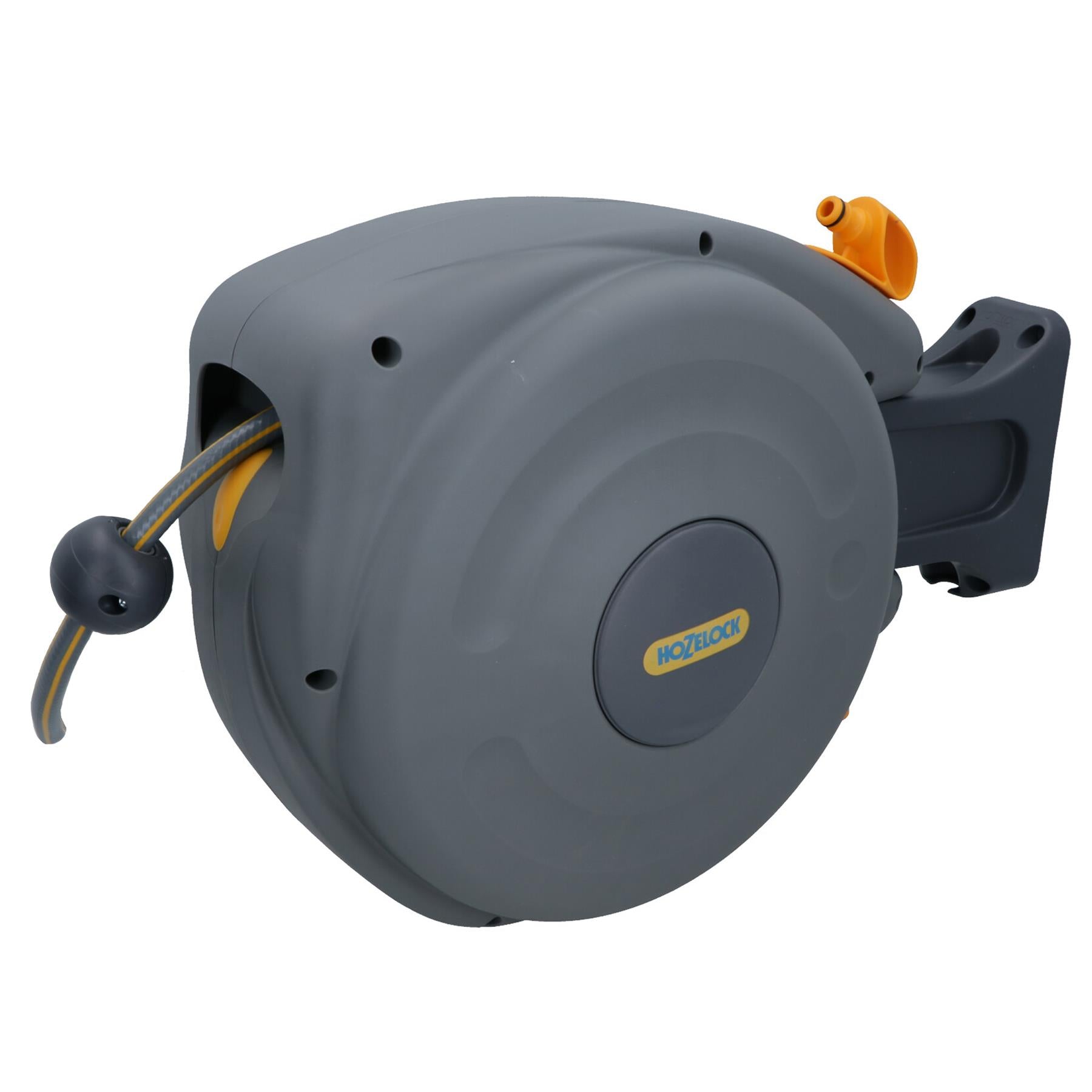 Hozelock Auto Rewind Garden Hose Reel with 10 Metres Hose Watering Wall Mounted