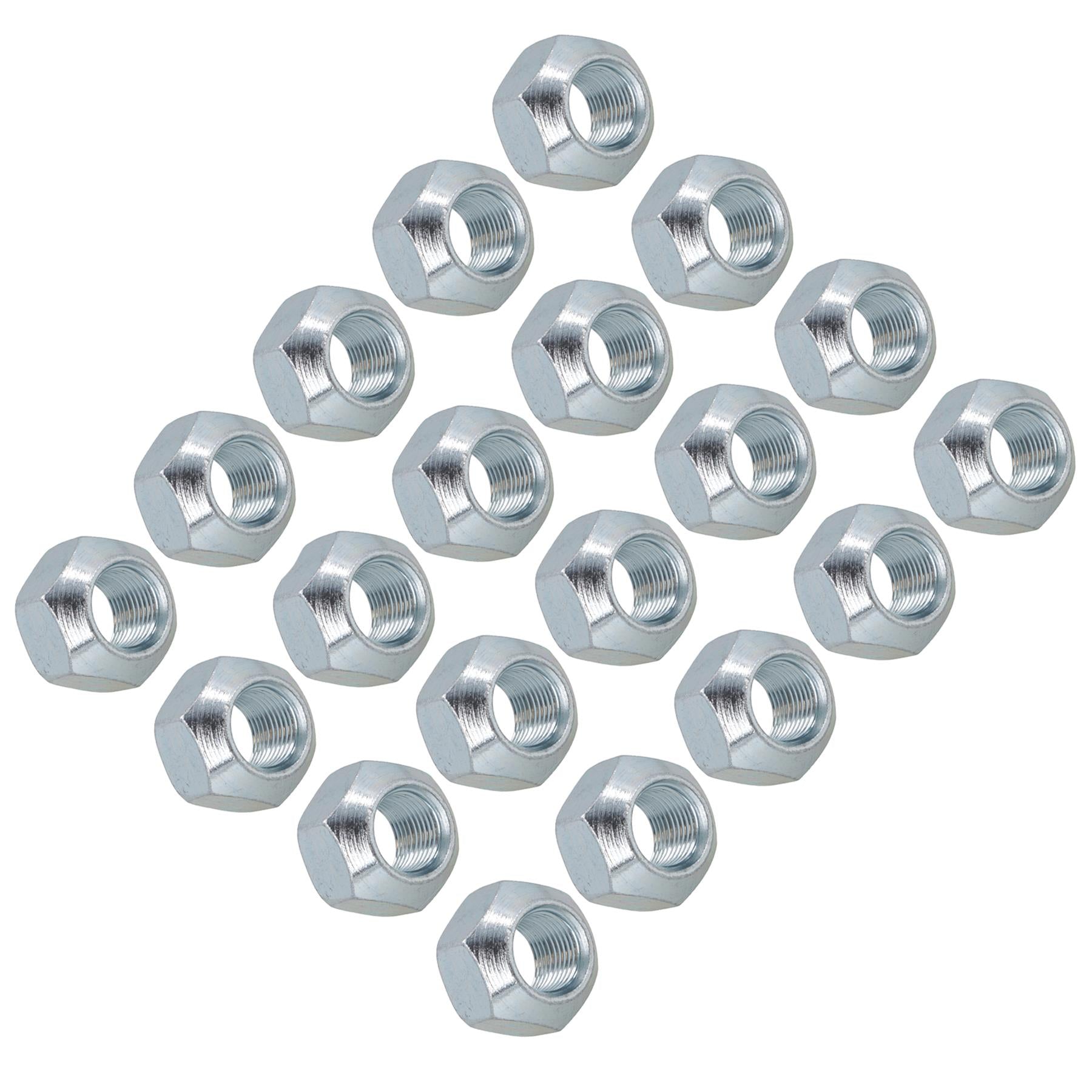 Lot de 20 écrous de roue coniques M16 pour moyeux de suspension de remorque et de caravane