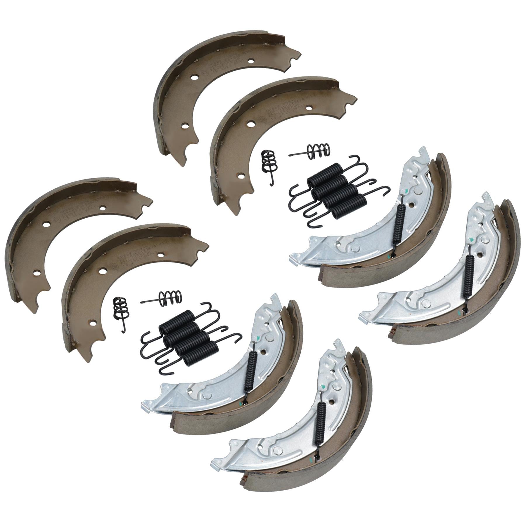 250 x 40mm KNOTT Type Trailer Brake Shoes for 4 x Brake Drums Twin Axle