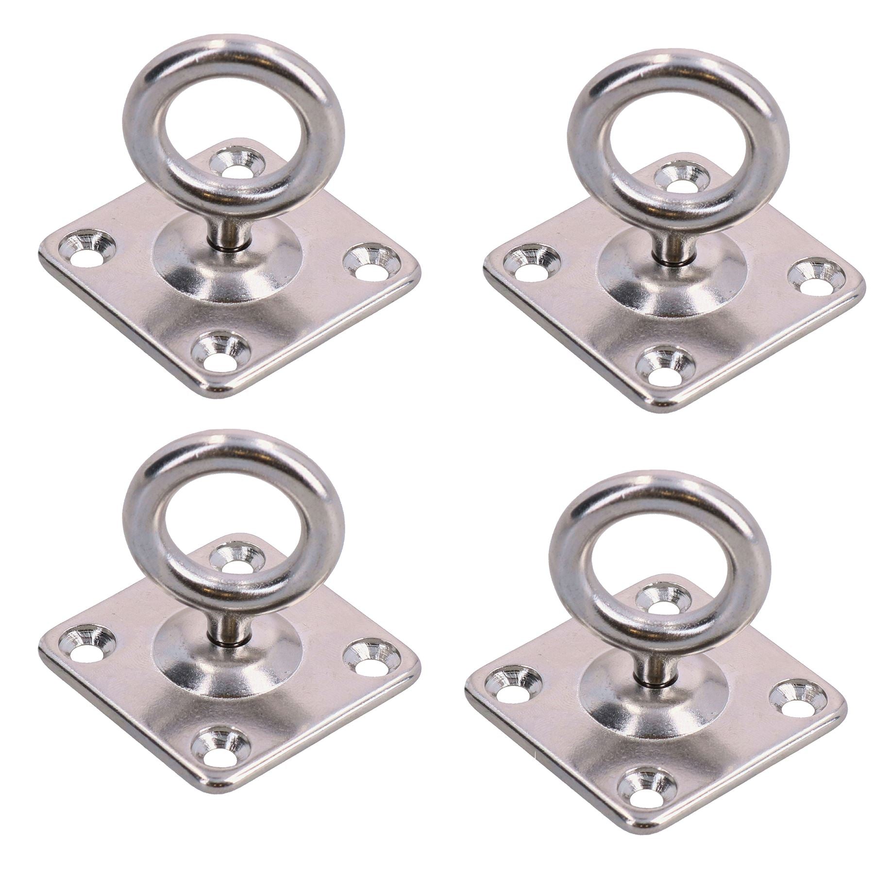 4 Pk Swivel Pad Eye Ring Tie Down Anchor Plate Marine Grade 316 Stainless Steel