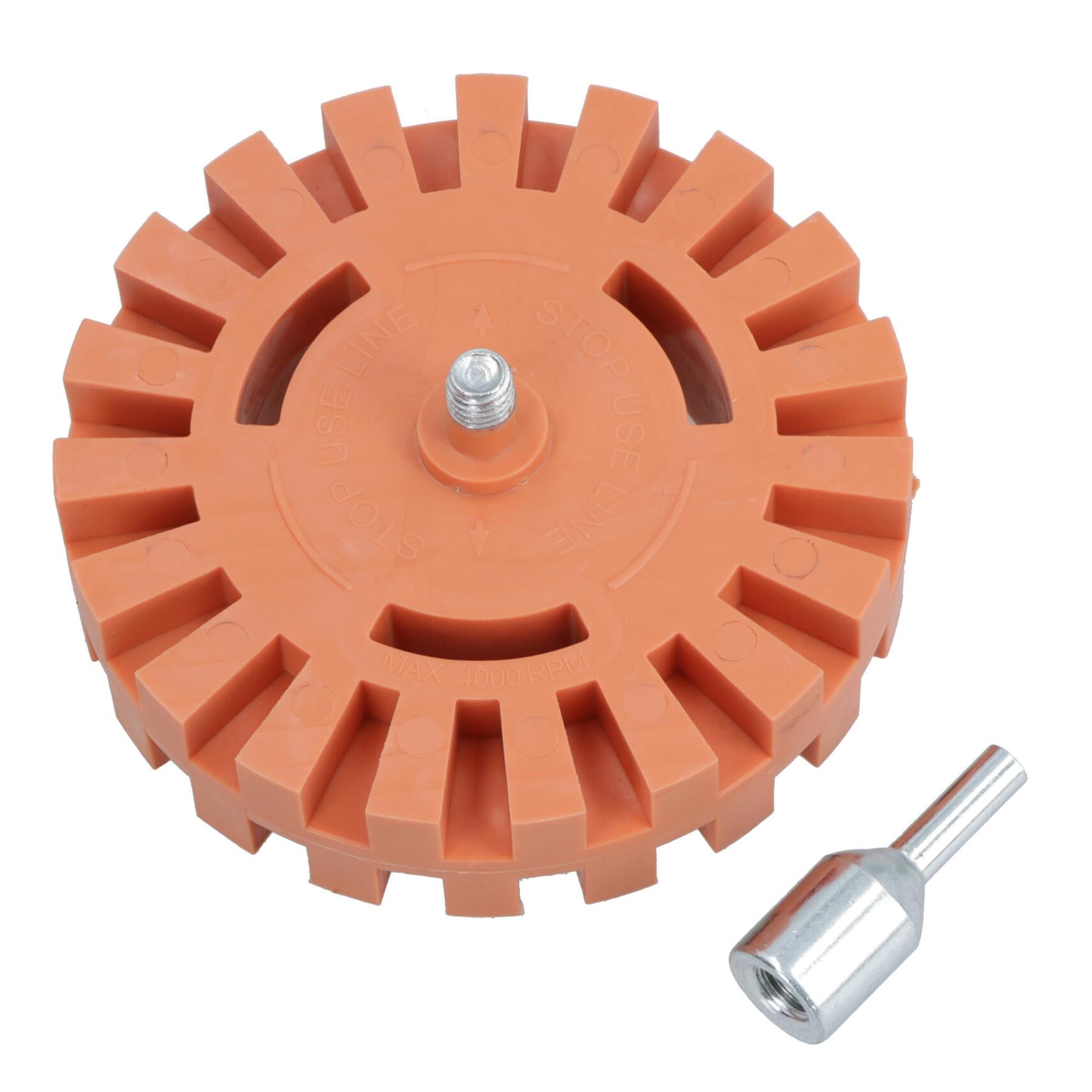 4 Inch Rubber Pinstripe Decal Eraser Wheel Adhesive Sticker Remover