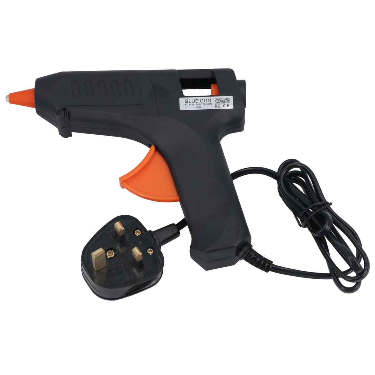 40 Watt Hobby Modelling Glue Gun Hot Melt Gluing Heat Electric Trigger + 12 Glue