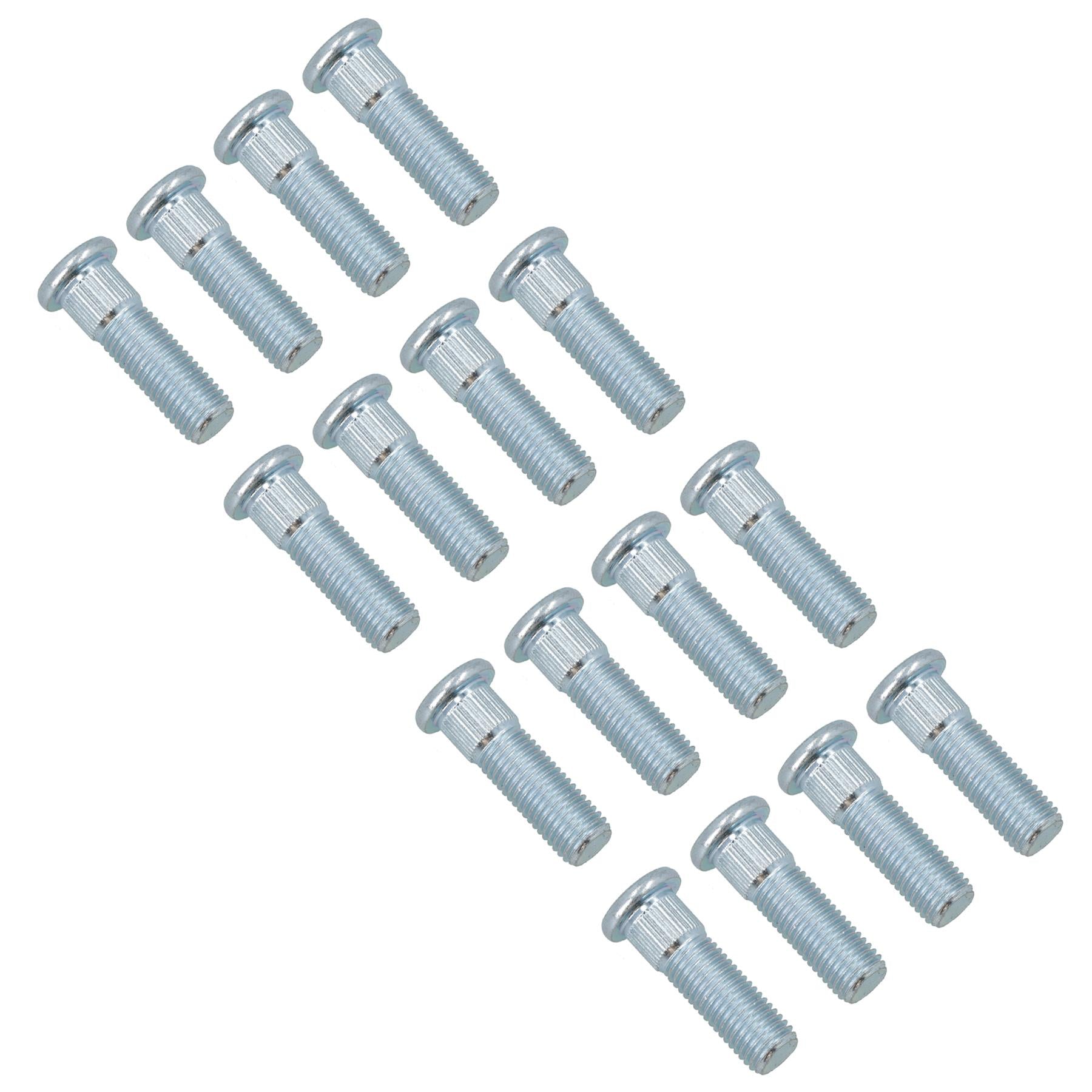Pack of 16 M12 x 1.5 Wheel Studs For 100mm PCD 4 Stud Suspension Trailer Hubs