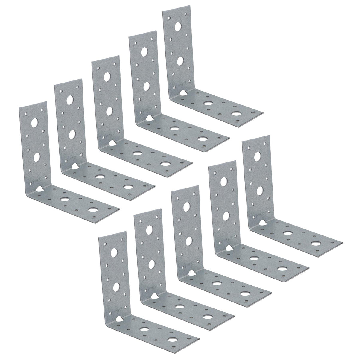 Timber Joist Angle Bracket Fastening Plate Galvanised Steel 125 x 125 x 50mm