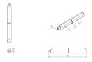 Lift Off Bullet Hinge Weld On with Grease Nipple 20x180mm Heavy Duty Door