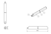 Lift Off Bullet Hinge Weld On with Grease Nipple 20x180mm Heavy Duty Door