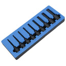 Metric Deep Impact Allen Hex Key Sockets 1/2in Drive 5 – 19mm 9pc 100mm