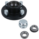 4 Inch PCD Trailer Wheel Hubs + Bearings With Weld On Extended Stub Axle