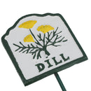 Herb Signs Markers Labels Cast Iron Plant Plaque Garden Yard Allotment