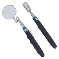 Magnetic Telescopic Pick Up Tool Extending Reach Inspection Mirror Rubber AT901