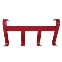 1 Heavy Duty Red Equestrian Horse Stable Tack Room 4 Hook Handy Hanger