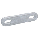 M12 U-Bolt Plate 61mm to 85mm Internal Width Thick Galvanised N-Bolt Backing