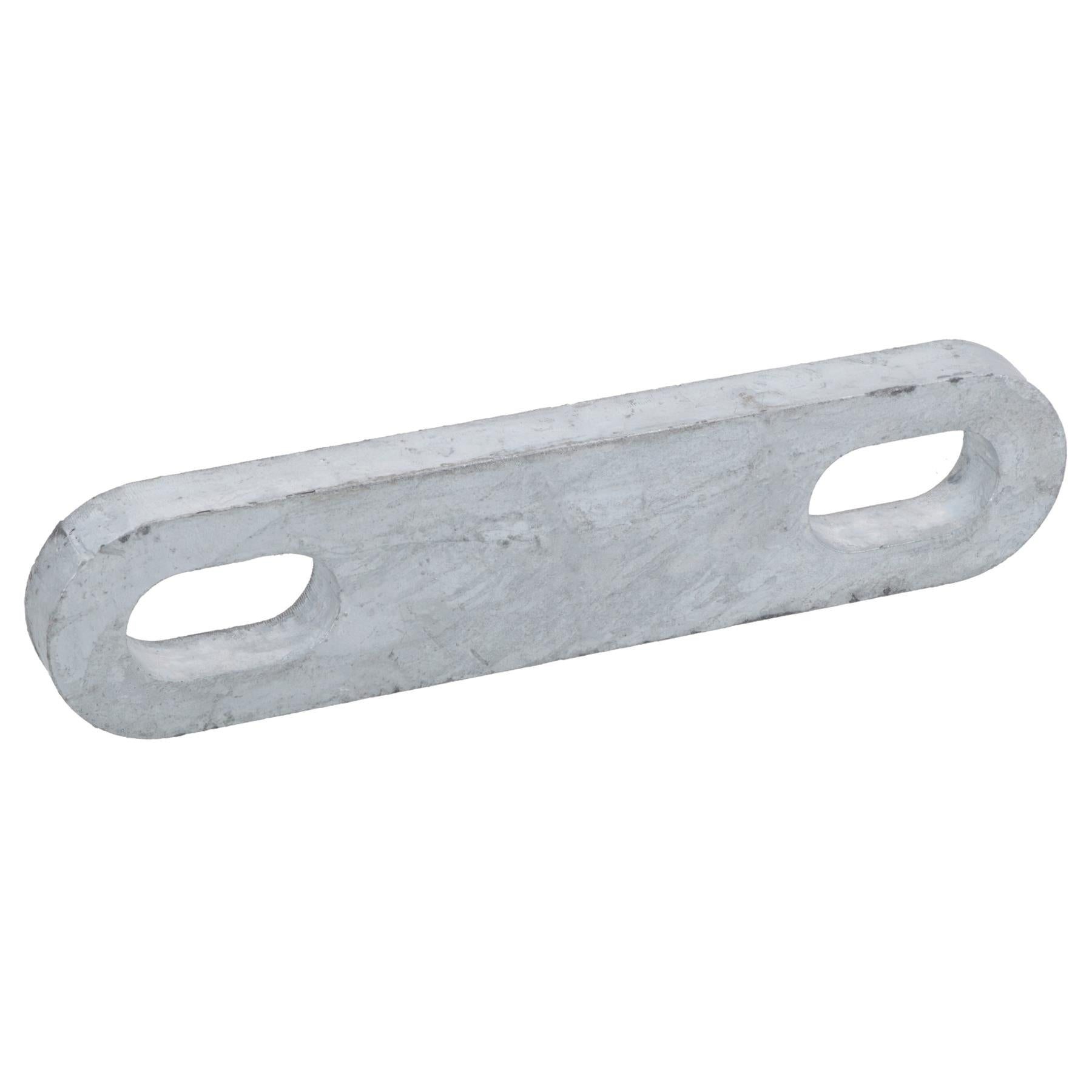 M12 U-Bolt Plate 61mm to 85mm Internal Width Thick Galvanised N-Bolt Backing